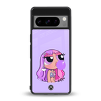 purple chic powerpuff girls back phone cover | glass case for google pixel 8 pro