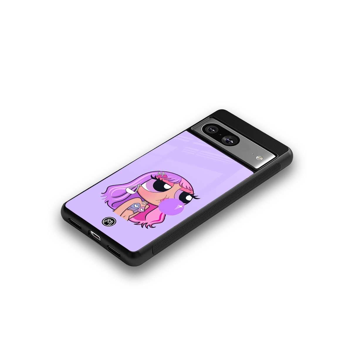 purple chic powerpuff girls back phone cover | glass case for Google Pixel 8