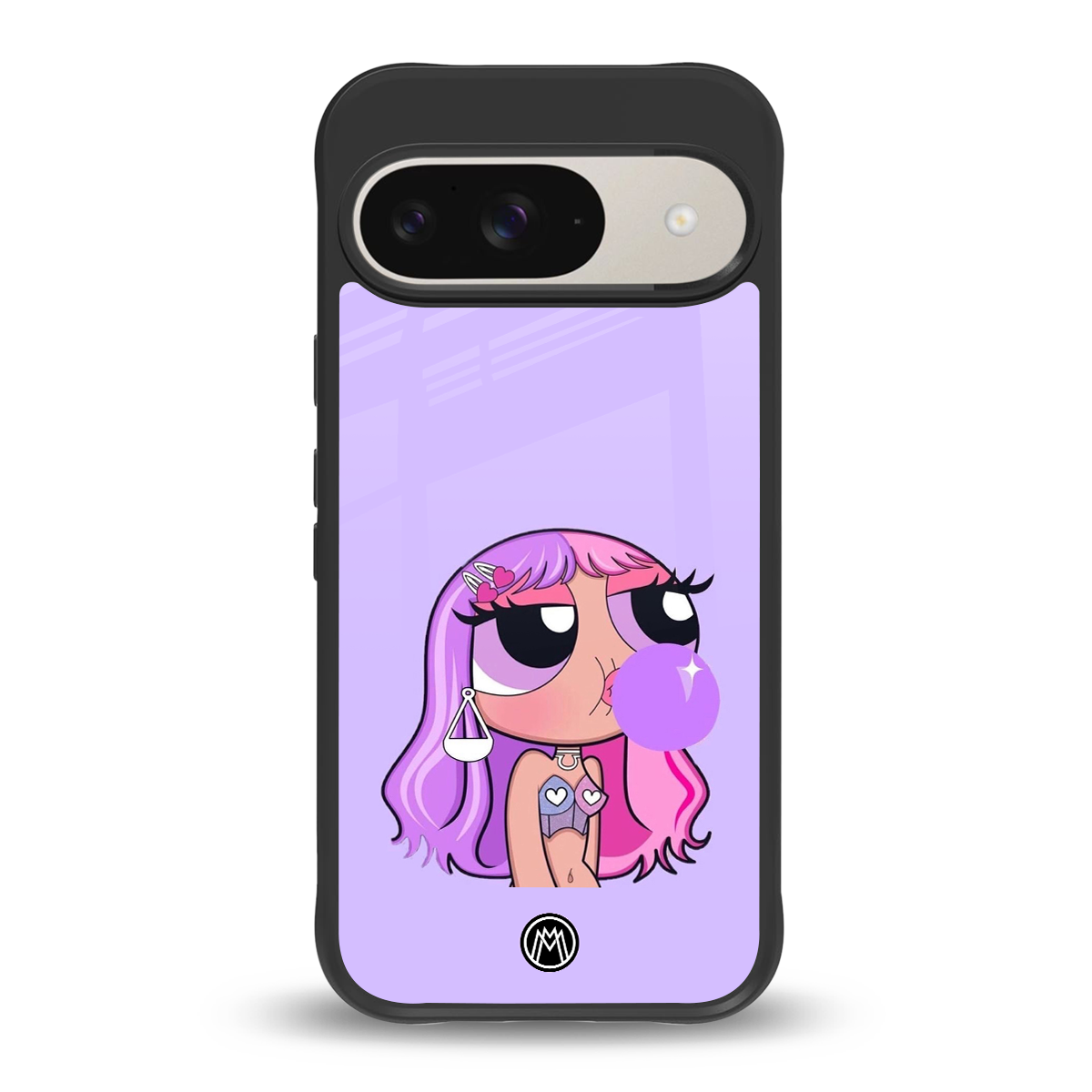 purple chic powerpuff girls back phone cover | glass case for google pixel 9