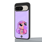 purple chic powerpuff girls back phone cover | glass case for google pixel 9