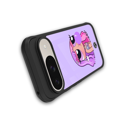 purple chic powerpuff girls back phone cover | glass case for google pixel 9