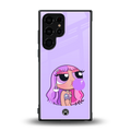 purple chic powerpuff girls back phone cover | glass case for samsung galaxy s23 ultra