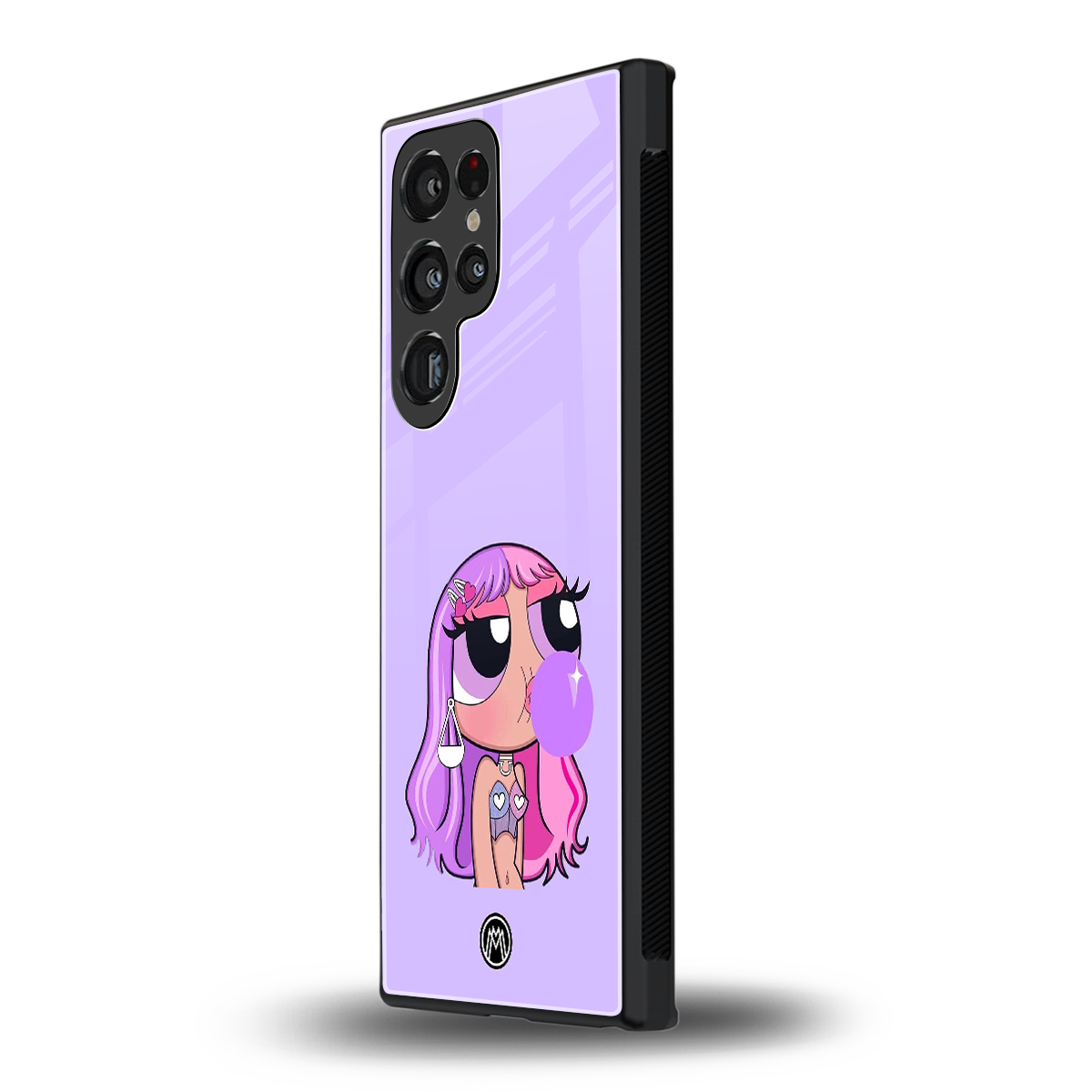 purple chic powerpuff girls back phone cover | glass case for samsung galaxy s23 ultra