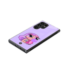 purple chic powerpuff girls back phone cover | glass case for samsung galaxy s23 ultra