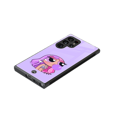purple chic powerpuff girls back phone cover | glass case for samsung galaxy s23 ultra
