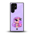 purple chic powerpuff girls back phone cover | glass case for samsung galaxy s25 ultra