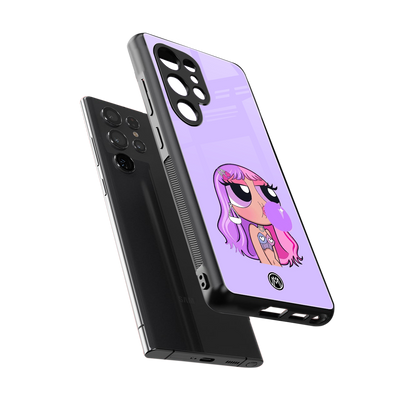 purple chic powerpuff girls back phone cover | glass case for samsung galaxy s25 ultra