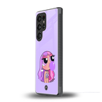 purple chic powerpuff girls back phone cover | glass case for samsung galaxy s25 ultra