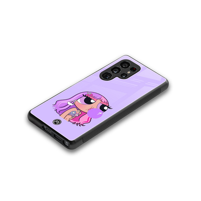 purple chic powerpuff girls back phone cover | glass case for samsung galaxy s25 ultra