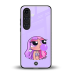 purple chic powerpuff girls back phone cover | glass case for samsung galaxy s24