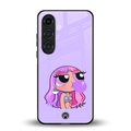 purple chic powerpuff girls back phone cover | glass case for samsung galaxy s24 plus