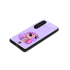purple chic powerpuff girls back phone cover | glass case for samsung galaxy s24 plus