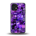 purple collage aesthetic back phone cover | glass case for nothing phone 1
