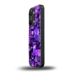 purple collage aesthetic back phone cover | glass case for oneplus nord 3