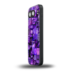 purple collage aesthetic back phone cover | glass case for oneplus nord 4