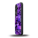 purple collage aesthetic back phone cover | glass case for oneplus nord ce 4