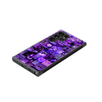 purple collage aesthetic back phone cover | glass case for samsung galaxy s23 ultra