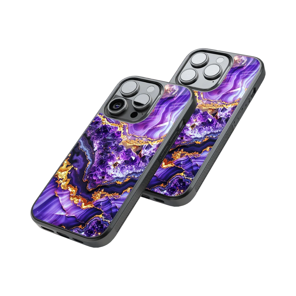 Protective Glass Back Phone Case Compatible with iPhone, Samsung, OnePlus, Pixel & More