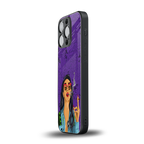 purple smoke back phone cover | glass case for iphone 13 pro