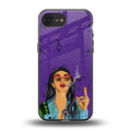 purple smoke back phone cover | glass case for iphone 16e