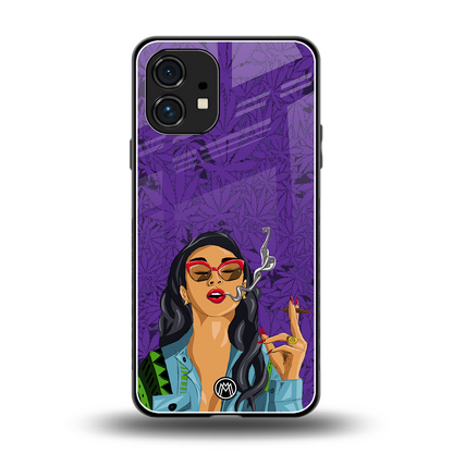 purple smoke back phone cover | glass case for nothing phone 1