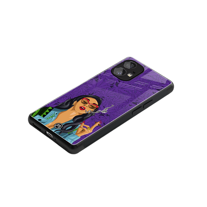 purple smoke back phone cover | glass case for nothing phone 1