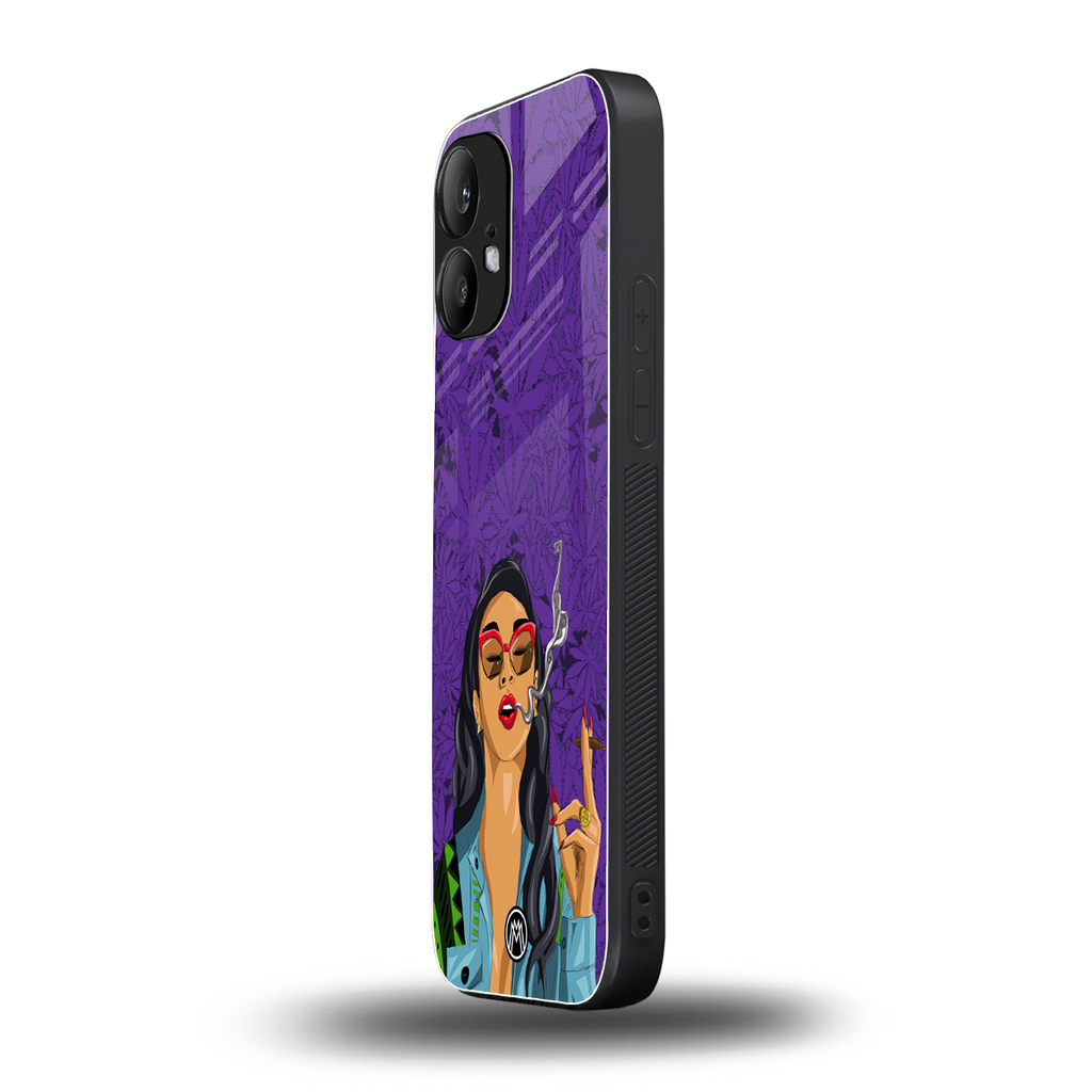 purple smoke back phone cover | glass case for nothing phone 2