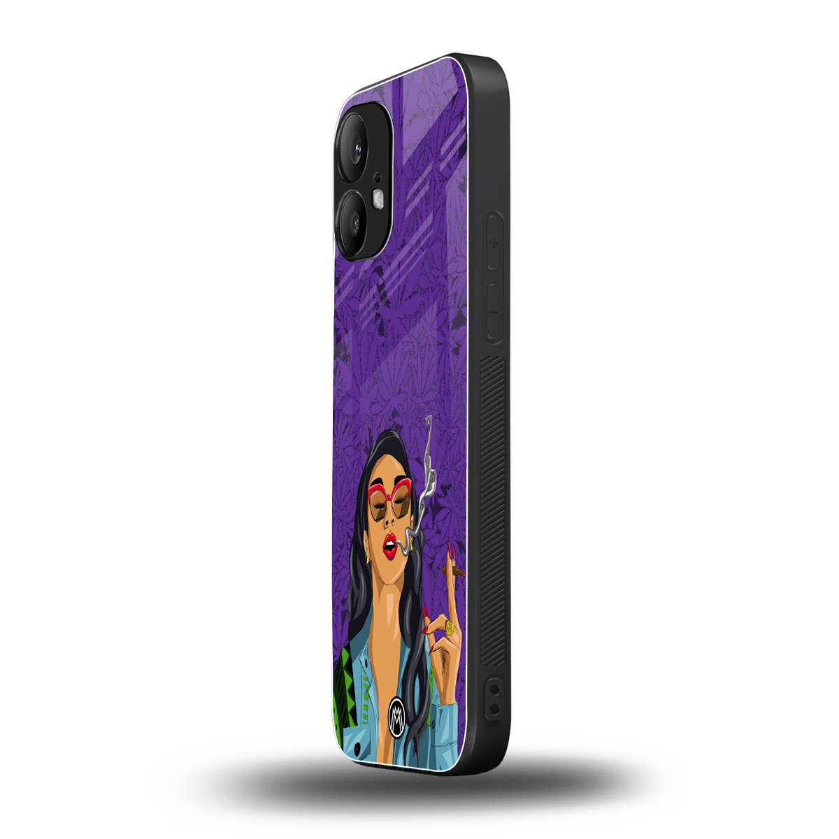 purple smoke back phone cover | glass case for nothing phone 2