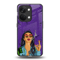 purple smoke back phone cover | glass case for oneplus nord 3