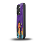 purple smoke back phone cover | glass case for oneplus nord 3