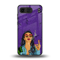 purple smoke back phone cover | glass case for oneplus nord 4