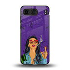purple smoke back phone cover | glass case for oneplus nord 4
