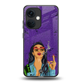 purple smoke back phone cover | glass case for oneplus nord ce 3