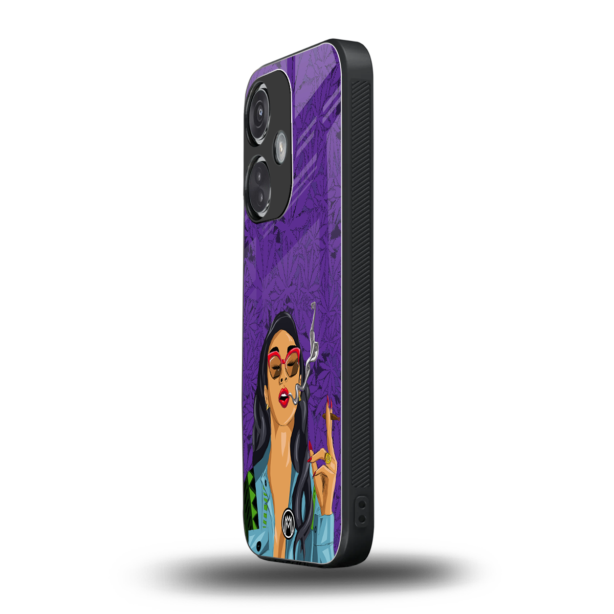 purple smoke back phone cover | glass case for oneplus nord ce 3