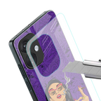 purple smoke back phone cover | glass case for oneplus nord ce 3