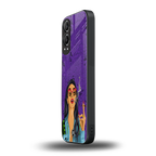 purple smoke back phone cover | glass case for oneplus nord ce 4 lite