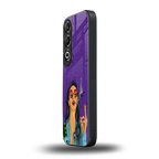 purple smoke back phone cover | glass case for oneplus nord ce 4
