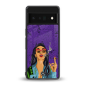 purple smoke back phone cover | glass case for google pixel 6 pro