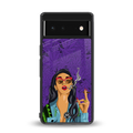 purple smoke back phone cover | glass case for Google Pixel 6A