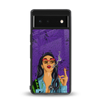 purple smoke back phone cover | glass case for Google Pixel 6A