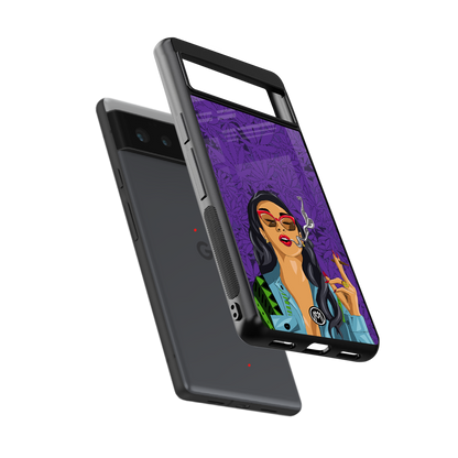 purple smoke back phone cover | glass case for Google Pixel 6A