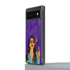 purple smoke back phone cover | glass case for google pixel 6