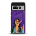 purple smoke back phone cover | glass case for google pixel 7 pro