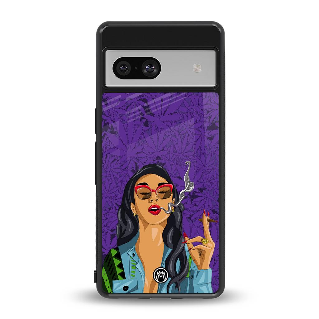 purple smoke back phone cover | glass case for Google Pixel 7