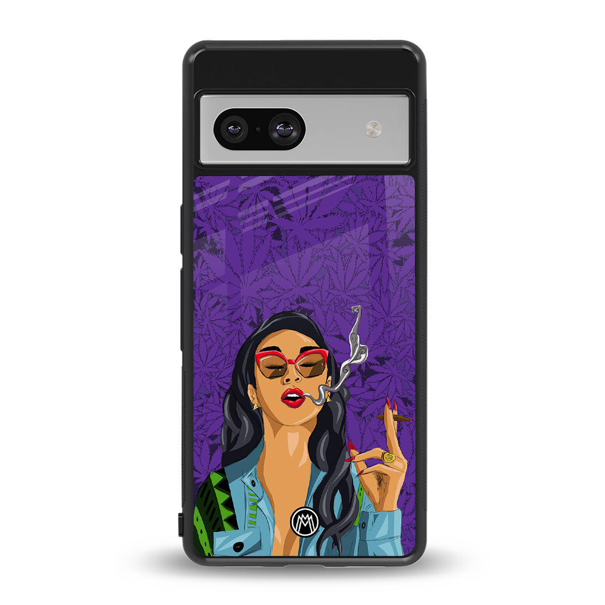 purple smoke back phone cover | glass case for Google Pixel 7