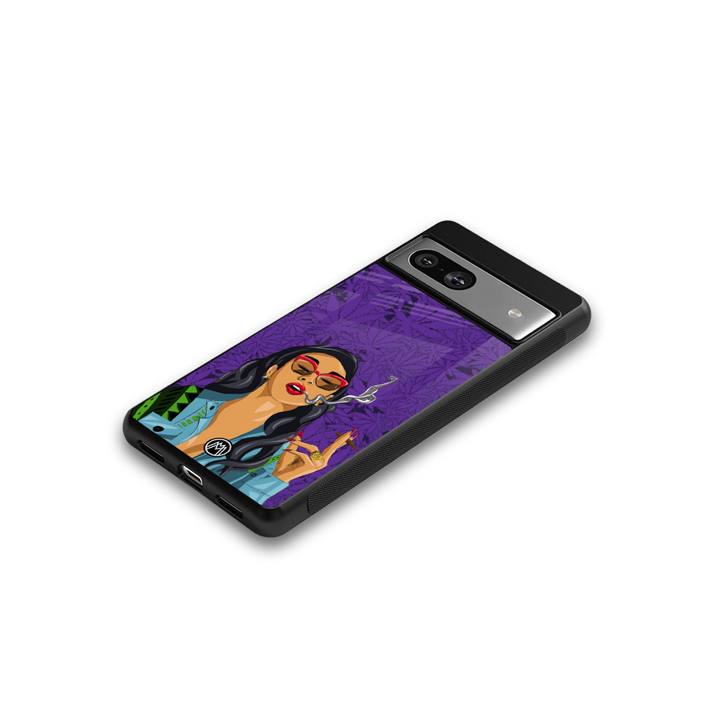 purple smoke back phone cover | glass case for Google Pixel 7A