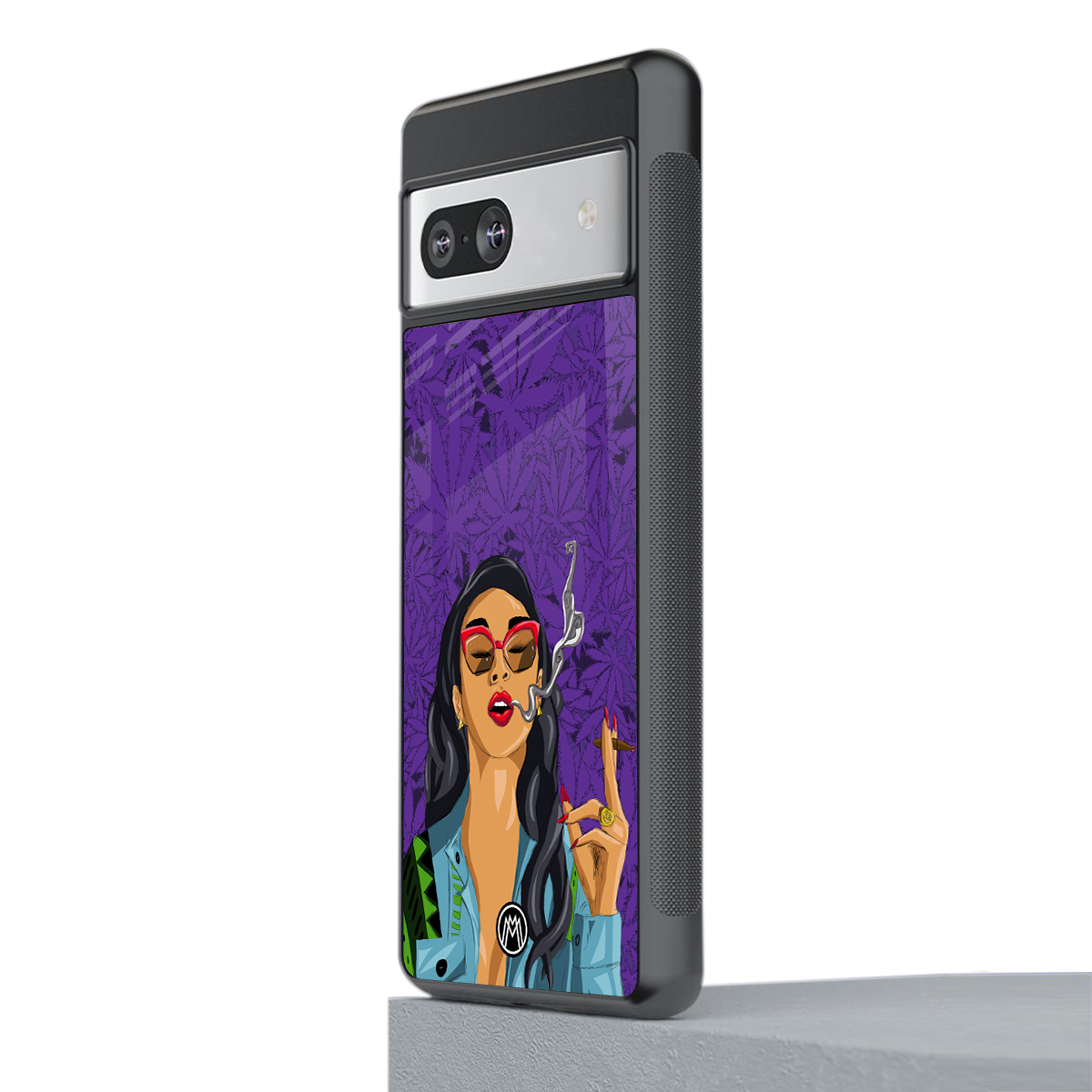 purple smoke back phone cover | glass case for Google Pixel 7