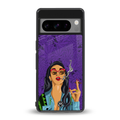 purple smoke back phone cover | glass case for google pixel 8 pro