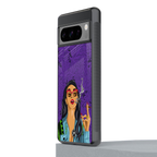 purple smoke back phone cover | glass case for google pixel 8 pro