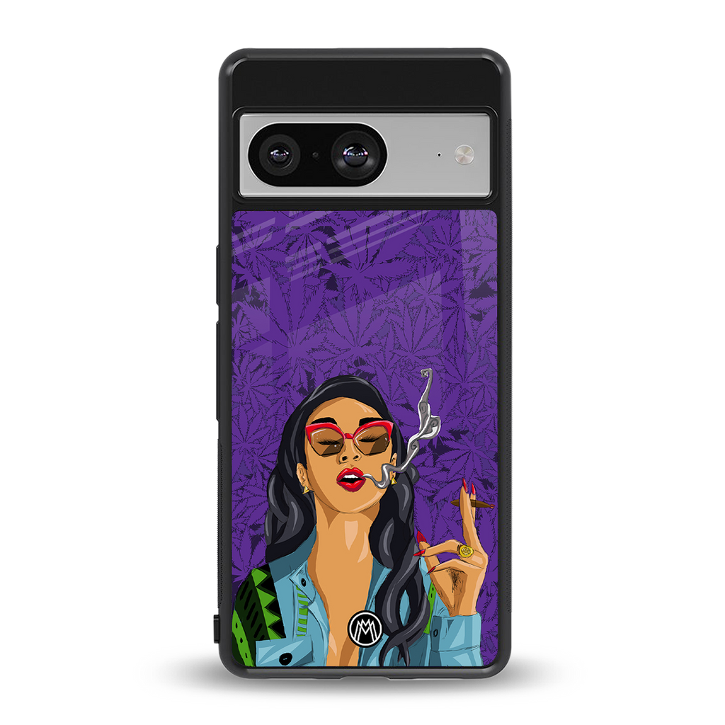 purple smoke back phone cover | glass case for Google Pixel 8